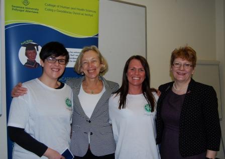 Chief midwife visits Swansea Uni